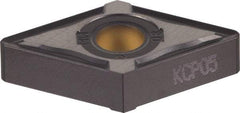 Kennametal - DNMG432 MW Grade KCP05 Carbide Turning Insert - TiCN/Al2O3 Finish, 55° Diamond, 1/2" Inscr Circle, 3/16" Thick, 1/32" Corner Radius - USA Tool & Supply