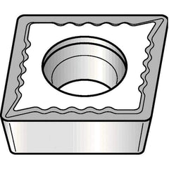 Kennametal - CPMT21.51 UF Grade KCP25B Carbide Turning Insert - 80° Diamond, 1/4" Inscr Circle, 3/32" Thick, 1/64" Corner Radius - USA Tool & Supply