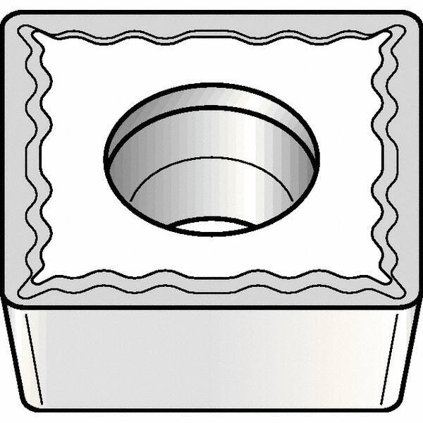 Kennametal - SCMT32.52 UF Grade KCP05 Carbide Turning Insert - TiCN/Al2O3 Finish, 90° Square, 3/8" Inscr Circle, 5/32" Thick, 1/32" Corner Radius - USA Tool & Supply