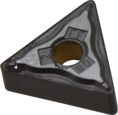 Kennametal - TNMG332 FF Grade KCP05 Carbide Turning Insert - TiCN/Al2O3 Finish, 60° Triangle, 3/8" Inscr Circle, 3/16" Thick, 1/32" Corner Radius - USA Tool & Supply