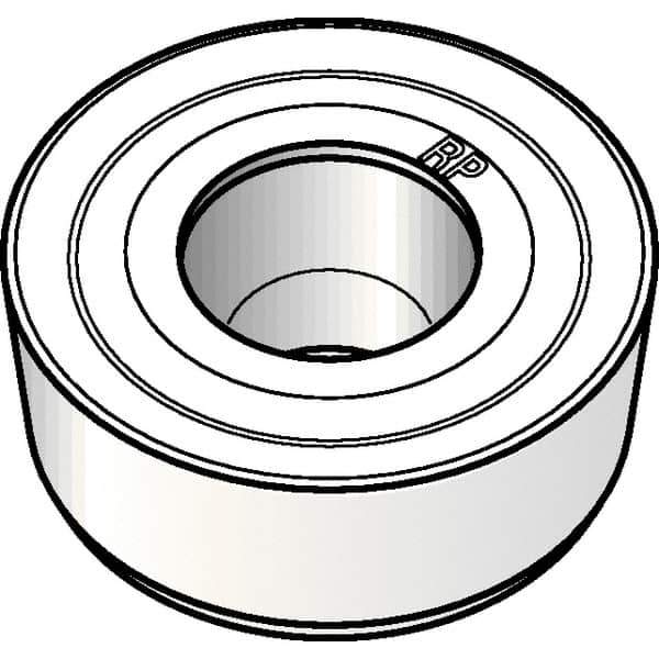 Kennametal - RCGT0602M0 RP Grade KCP25B Carbide Turning Insert - TiOCN Finish, Round, 6mm Inscr Circle, 3/32" Thick - USA Tool & Supply