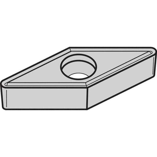 Kennametal - VBMT331 LF Grade KCP10B Carbide Turning Insert - TiCN/Al2O3/TiOCN Finish, 35° Diamond, 3/8" Inscr Circle, 3/16" Thick, 1/64" Corner Radius - USA Tool & Supply