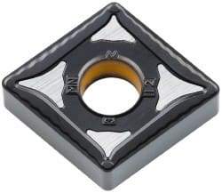 Kennametal - CNMG643 MN Grade KCP10 Carbide Turning Insert - TiCN/Al2O3 Finish, 80° Diamond, 3/4" Inscr Circle, 1/4" Thick, 3/64" Corner Radius - USA Tool & Supply