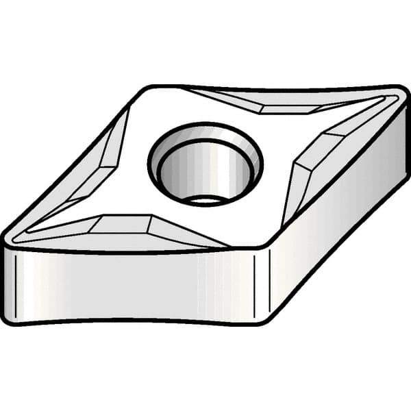 Kennametal - DNMP441 K Grade KCP25B Carbide Turning Insert - 55° Diamond, 1/2" Inscr Circle, 1/4" Thick, 1/64" Corner Radius - USA Tool & Supply