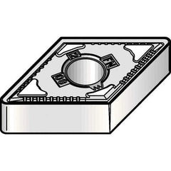Kennametal - DNMG432 FN Grade KCP10B Carbide Turning Insert - TiCN/Al2O3/TiOCN Finish, 55° Diamond, 1/2" Inscr Circle, 3/16" Thick, 1/32" Corner Radius - USA Tool & Supply