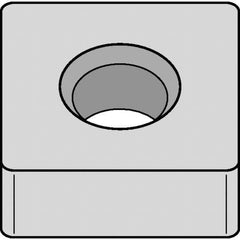 Kennametal - SNMA432 NONE Grade KCK20B Carbide Turning Insert - TiOCN Finish, 90° Square, 1/2" Inscr Circle, 3/16" Thick, 1/32" Corner Radius - USA Tool & Supply