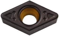 Kennametal - DCMT32.53 MF Grade KCK15 Carbide Turning Insert - TiCN/Al2O3 Finish, 55° Diamond, 3/8" Inscr Circle, 5/32" Thick, 3/64" Corner Radius - USA Tool & Supply