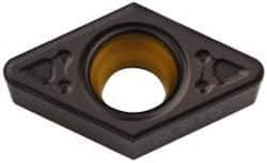 Kennametal - DCMT32.53 MF Grade KCK15 Carbide Turning Insert - TiCN/Al2O3 Finish, 55° Diamond, 3/8" Inscr Circle, 5/32" Thick, 3/64" Corner Radius - USA Tool & Supply