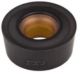 Kennametal - RCMT1204M0 RP Grade KCK15 Carbide Turning Insert - TiCN/Al2O3 Finish, Round, 12mm Inscr Circle, 3/16" Thick - USA Tool & Supply