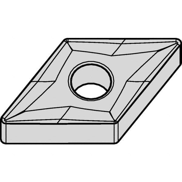 Kennametal - DNMG543 RM Grade KCP25 Carbide Turning Insert - TiCN/Al2O3 Finish, 55° Diamond, 5/8" Inscr Circle, 1/4" Thick, 3/64" Corner Radius - USA Tool & Supply