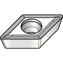 Kennametal - DPMT21.51 LF Grade KCP25B Carbide Turning Insert - TiOCN Finish, 55° Diamond, 1/4" Inscr Circle, 3/32" Thick, 1/64" Corner Radius - USA Tool & Supply