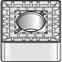 Kennametal - SNMM866 RH Grade KCP25B Carbide Turning Insert - TiCN/Al2O3/TiOCN Finish, 90° Square, 1" Inscr Circle, 3/8" Thick, 3/32" Corner Radius - USA Tool & Supply