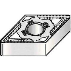 Kennametal - DNMG542 RN Grade KCP25 Carbide Turning Insert - TiCN/Al2O3 Finish, 55° Diamond, 5/8" Inscr Circle, 1/4" Thick, 1/32" Corner Radius - USA Tool & Supply