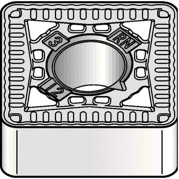 Kennametal - SNMG642 RN Grade KCP25B Carbide Turning Insert - TiOCN Finish, 90° Square, 3/4" Inscr Circle, 1/4" Thick, 1/32" Corner Radius - USA Tool & Supply