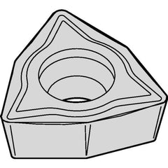 Kennametal - WPMT32.51 LF Grade KCM15B Carbide Turning Insert - TiOCN Finish, 80° Trigon, 3/8" Inscr Circle, 5/32" Thick, 1/64" Corner Radius - USA Tool & Supply