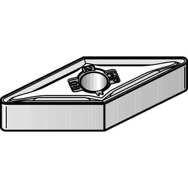 Kennametal - VNMG332 MP Grade KCM25B Carbide Turning Insert - TiOCN Finish, 35° Diamond, 3/8" Inscr Circle, 3/16" Thick, 1/32" Corner Radius - USA Tool & Supply