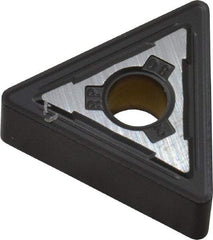 Kennametal - TNMG332 RP Grade KCM15 Carbide Turning Insert - TiCN/Al2O3 Finish, 60° Triangle, 3/8" Inscr Circle, 3/16" Thick, 1/32" Corner Radius - USA Tool & Supply