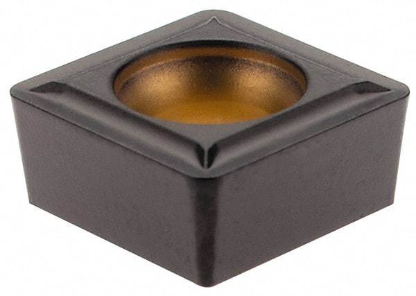 Kennametal - SCMT32.52 LF Grade KCM25 Carbide Turning Insert - TiN/TiCN/Al2O3 Finish, 90° Square, 3/8" Inscr Circle, 5/32" Thick, 1/32" Corner Radius - USA Tool & Supply