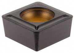 Kennametal - SCMT32.52 LF Grade KCM25 Carbide Turning Insert - TiN/TiCN/Al2O3 Finish, 90° Square, 3/8" Inscr Circle, 5/32" Thick, 1/32" Corner Radius - USA Tool & Supply
