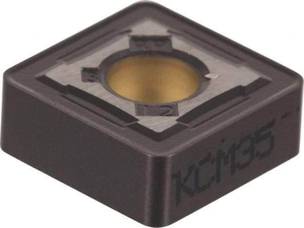 Kennametal - SNMG644 RP Grade KCP10 Carbide Turning Insert - TiCN/Al2O3 Finish, 90° Square, 3/4" Inscr Circle, 1/4" Thick, 1/16" Corner Radius - USA Tool & Supply