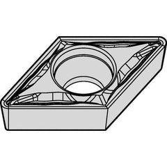 Kennametal - DPMT21.51 FP Grade KC5010 Carbide Turning Insert - TiAlN Finish, 55° Diamond, 1/4" Inscr Circle, 3/32" Thick, 1/64" Corner Radius - USA Tool & Supply