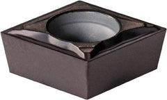 Kennametal - CCMT32.50.5 FP Grade KCU25 Carbide Turning Insert - TiAlN Finish, 80° Diamond, 3/8" Inscr Circle, 5/32" Thick, 0.0079" Corner Radius - USA Tool & Supply