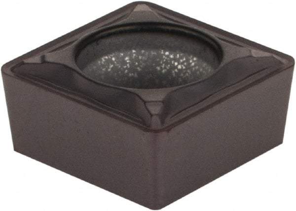 Kennametal - SCMT32.52 FP Grade KCU25 Carbide Turning Insert - TiAlN Finish, 90° Square, 3/8" Inscr Circle, 5/32" Thick, 1/32" Corner Radius - USA Tool & Supply