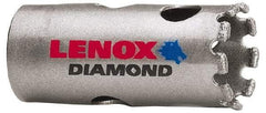 Lenox - 7/8" Diam, 1-5/8" Cutting Depth, Hole Saw - Diamond Grit Saw, Continuous Edge - USA Tool & Supply