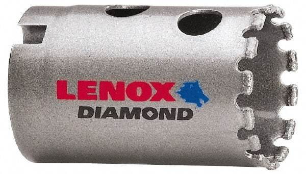 Lenox - 1-1/4" Diam, 1-5/8" Cutting Depth, Hole Saw - Diamond Grit Saw, Continuous Edge - USA Tool & Supply