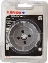 Lenox - 2-1/2" Diam, 1-5/8" Cutting Depth, Hole Saw - Diamond Grit Saw, Continuous Edge - USA Tool & Supply