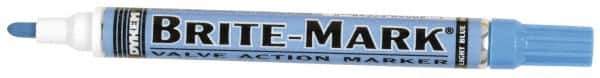 Dykem - Light Blue Oil-Based Paint Marker - Medium Tip, Oil Based - USA Tool & Supply