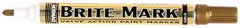 Dykem - Gold Oil-Based Paint Marker - Medium Tip, Oil Based - USA Tool & Supply