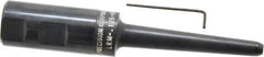 Made in USA - 1" Shank Diam Straight Shank with Weldon Flat 1/8" Hole End Mill Holder/Adapter - 3" Projection - Exact Industrial Supply