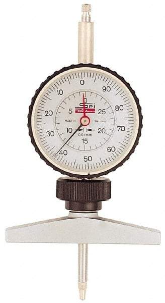 SPI - Dial Depth Gages Maximum Measurement (Inch): 7 Maximum Measurement (Decimal Inch): 7.0000 - USA Tool & Supply