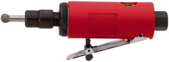 Sioux Tools - 1/4" Collet, Straight Handle, Straight Air Die Grinder - 26,000 RPM, Front Exhaust, 16 CFM, 0.3 hp, 6.21 bar, 1/4 NPT - USA Tool & Supply