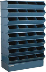 Stackbin - 8 Bin, Shelving Unit with Openings & Base - 37" Wide x 65-1/2" High - USA Tool & Supply