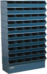 Stackbin - 10 Bin, Shelving Unit with Openings & Base - 37" Wide x 60" High - USA Tool & Supply