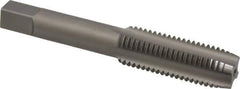 Irwin Hanson - M16x2.00 Metric Coarse 6H 4 Flute Bright Finish Carbon Steel Straight Flute Standard Hand Tap - Plug, Right Hand Thread, 3-13/16" OAL, 1.813" Thread Length, Oversize - Exact Industrial Supply