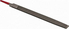 Simonds File - 8" Long, Second Cut, Mill American-Pattern File - Single Cut, Tang - USA Tool & Supply