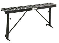 HTC - 66 Inch Long x 43-1/2 Inch High Portable Folding Conveyor - 500 Lbs. Limit, with 17 and 13 Inch Wide Rollers - USA Tool & Supply