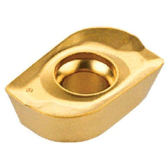 Iscar - HM90 ADKT1505 Grade IC330 Carbide Milling Insert - TiCN/TiN Finish, 0.2303" Thick, 0.8mm Corner Radius - USA Tool & Supply