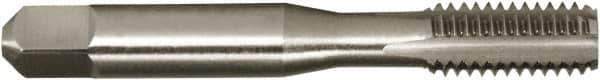 Vermont Tap & Die - 5/8-18 UNF 2/3B 4 Flute Bright Finish High Speed Steel Straight Flute Standard Hand Tap - Bottoming, Right Hand Thread, 3-13/16" OAL, 1-13/16" Thread Length, H3 Limit, Oversize - Exact Industrial Supply