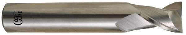 OSG - 5/8", 2 Flute, Single End, Solid Carbide, 0.03" Corner Radius End Mill - 3-1/2" OAL, 30° Helix, Right Hand Flute, 3/4" LOC, Right Hand Cut - USA Tool & Supply