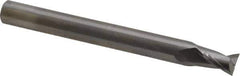 OSG - 1/4", 3/8" LOC, 1/4" Shank Diam, 2-1/2" OAL, 2 Flute, Solid Carbide Square End Mill - Single End, Uncoated, Spiral Flute, 30° Helix, Centercutting, Right Hand Cut, Right Hand Flute, Series 2021 - USA Tool & Supply