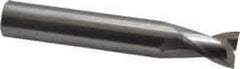 OSG - 7/16", 9/16" LOC, 7/16" Shank Diam, 2-3/4" OAL, 2 Flute, Solid Carbide Square End Mill - Single End, Uncoated, Spiral Flute, 30° Helix, Centercutting, Right Hand Cut, Right Hand Flute, Series 2021 - USA Tool & Supply