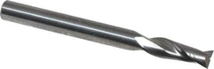 OSG - 3/16", 9/16" LOC, 3/16" Shank Diam, 2" OAL, 2 Flute, Solid Carbide Square End Mill - Single End, Uncoated, Spiral Flute, 30° Helix, Centercutting, Right Hand Cut, Right Hand Flute, Series 2022 - USA Tool & Supply