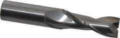 OSG - 5/8", 1-5/8" LOC, 5/8" Shank Diam, 3-1/2" OAL, 2 Flute, Solid Carbide Square End Mill - Single End, Uncoated, Spiral Flute, 30° Helix, Centercutting, Right Hand Cut, Right Hand Flute, Series 2022 - USA Tool & Supply