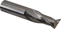 OSG - 3/4", 1-5/8" LOC, 3/4" Shank Diam, 4" OAL, 2 Flute, Solid Carbide Square End Mill - Single End, Uncoated, Spiral Flute, 30° Helix, Centercutting, Right Hand Cut, Right Hand Flute, Series 2022 - USA Tool & Supply