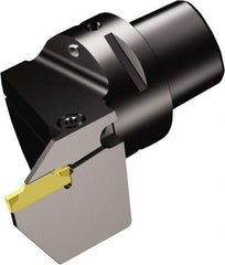 Sandvik Coromant - Cx-R/LF123..B Insert, 60mm Head Length, Modular Grooving Cutting Unit Head - Left Hand Cut, System Size C5, Through Coolant, Series CoroCut 1-2 - USA Tool & Supply