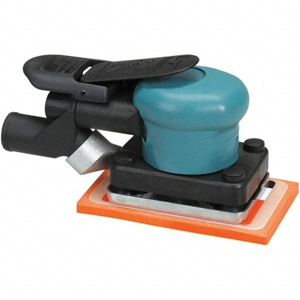 Dynabrade - 13 CFM Air Consumption, Palm Air Orbital Sander - Rectangular Pad, - USA Tool & Supply